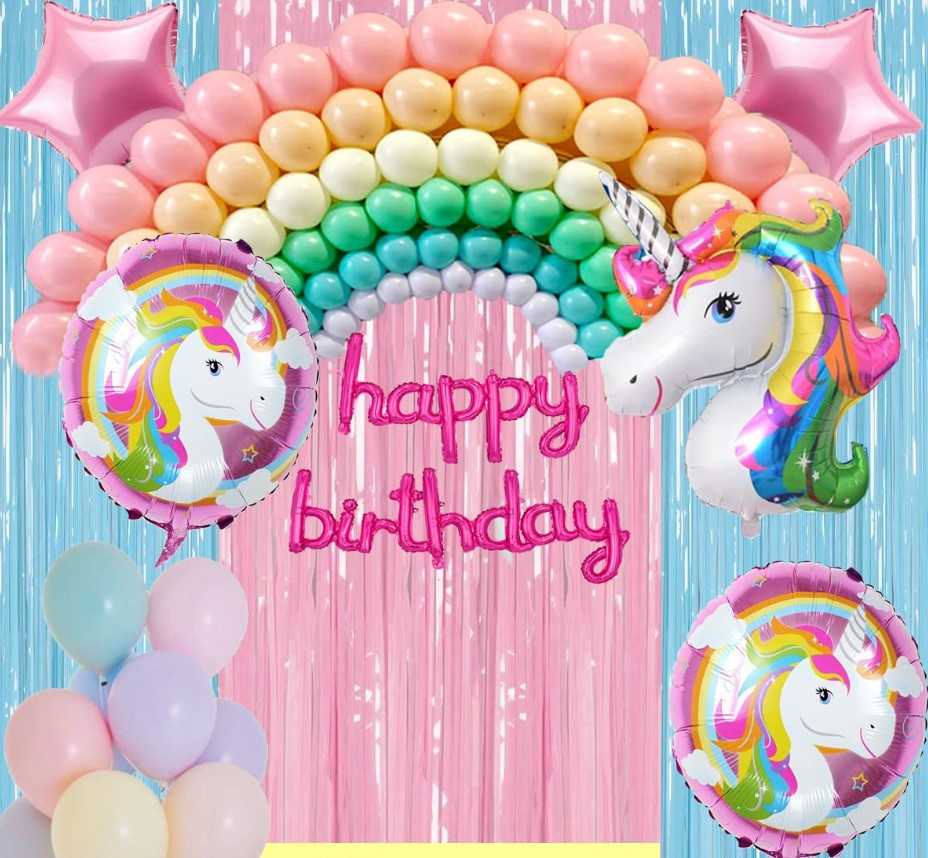 Birthday Decors Unicorn Combo Theme