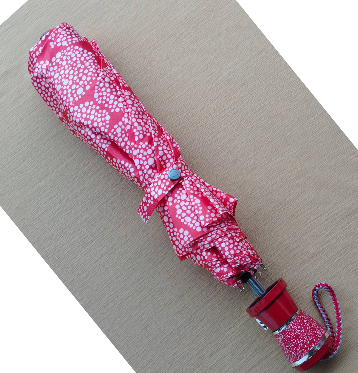 2 Fold Umbrella Redwhite Mixed - 1 Piece