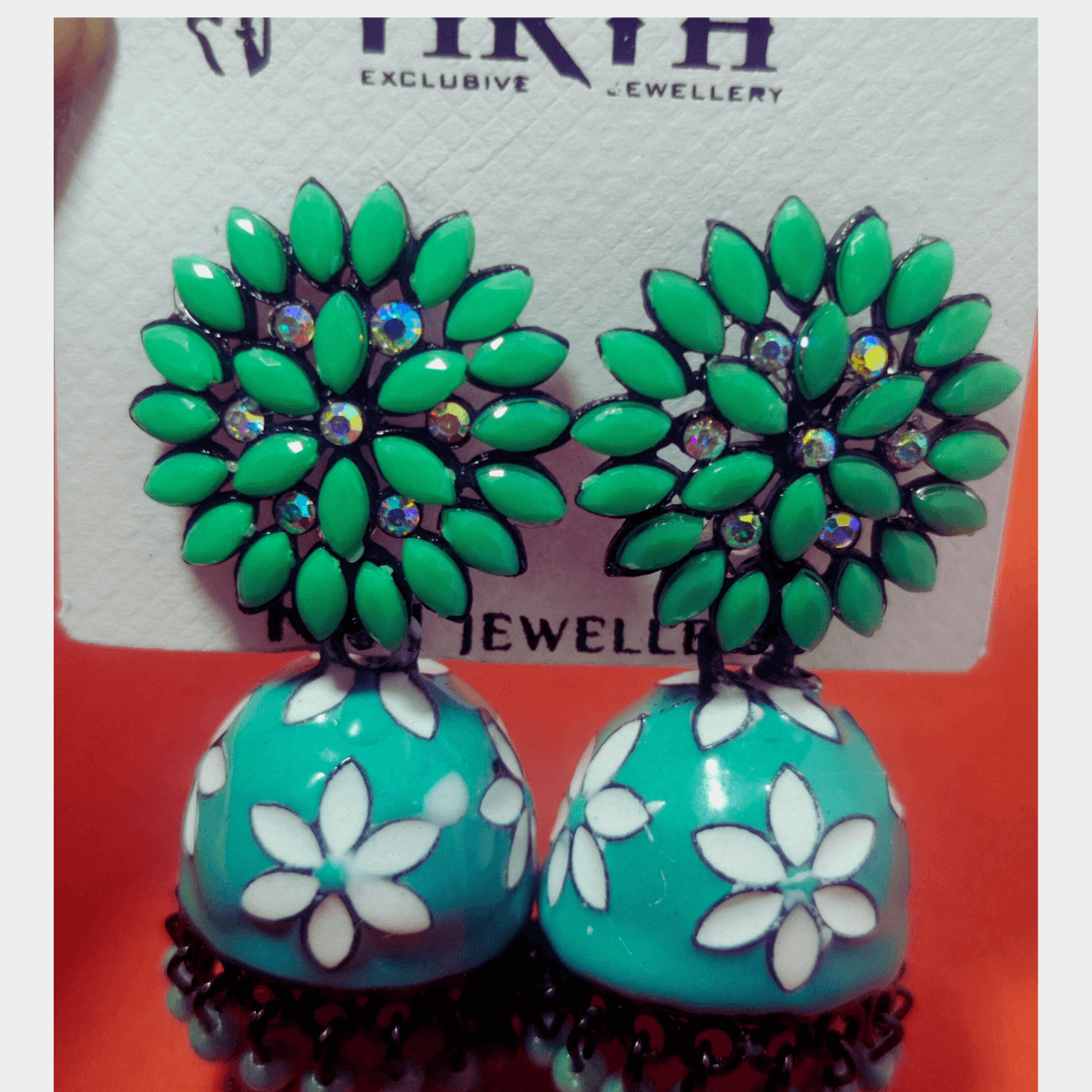 Trending Jhumka Earrings Green