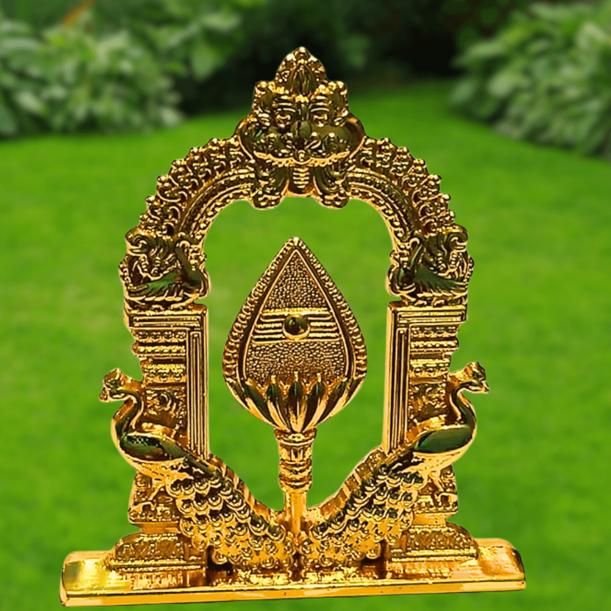 Lord Murugan Vel with Om Peacock