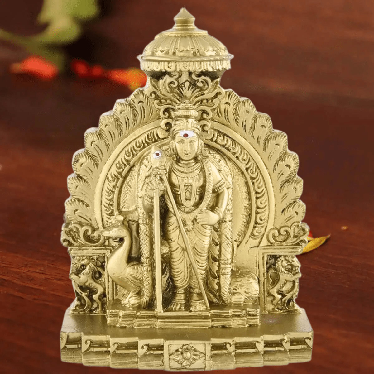 Lord MURUGA / Kumaraswamy/ Murugan Karthikeya Subrahmanya Swamy Idol 12 CM Decorative Showpiece