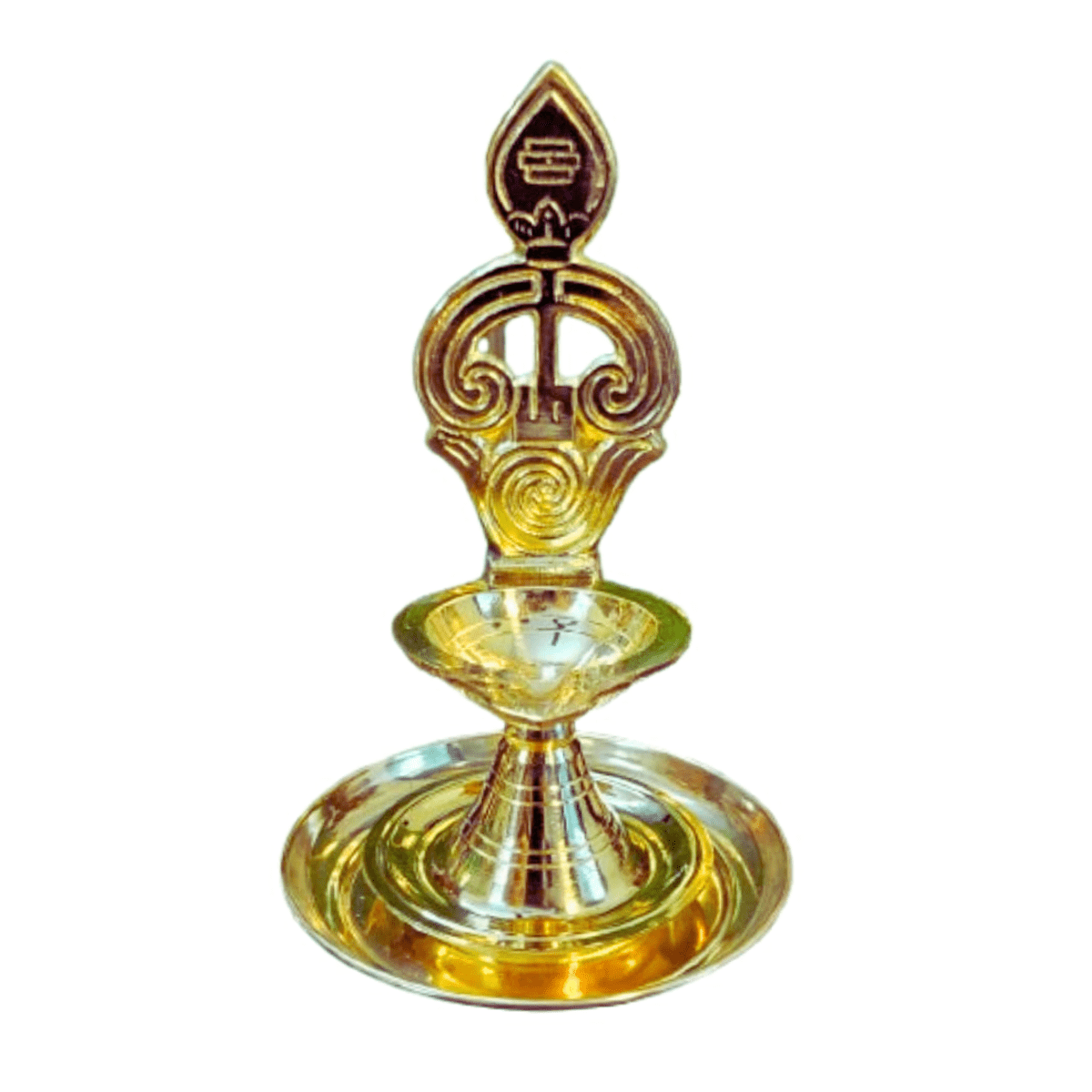 Brass Om Vilakku murugan Om Vilakku Antique Diya for Puja