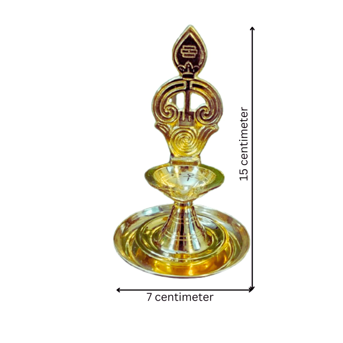 Brass Om Vilakku murugan Om Vilakku Antique Diya for Puja